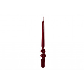 CANDELA SPIRALE LUCIDA H.29 ROSSA