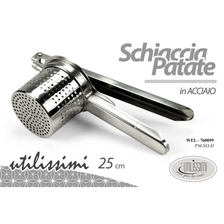 SCHIACCIAPATATE  25CM ACCIAIO