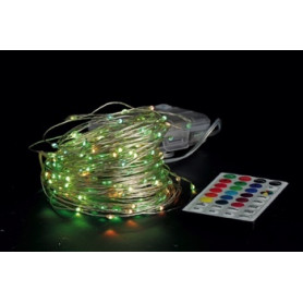CATENA 80LED RGB TIMER+TELEC PILA