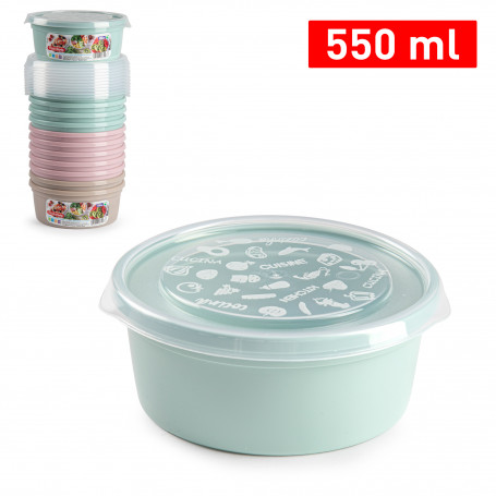 CONTENITORE BASIC TONDO 550 ML SURT