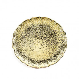 SOTTOPIATTO ORO LUCIDO IN  PLASTICA